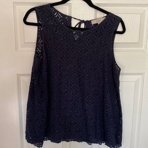 Ann Taylor Loft Navy Blouse